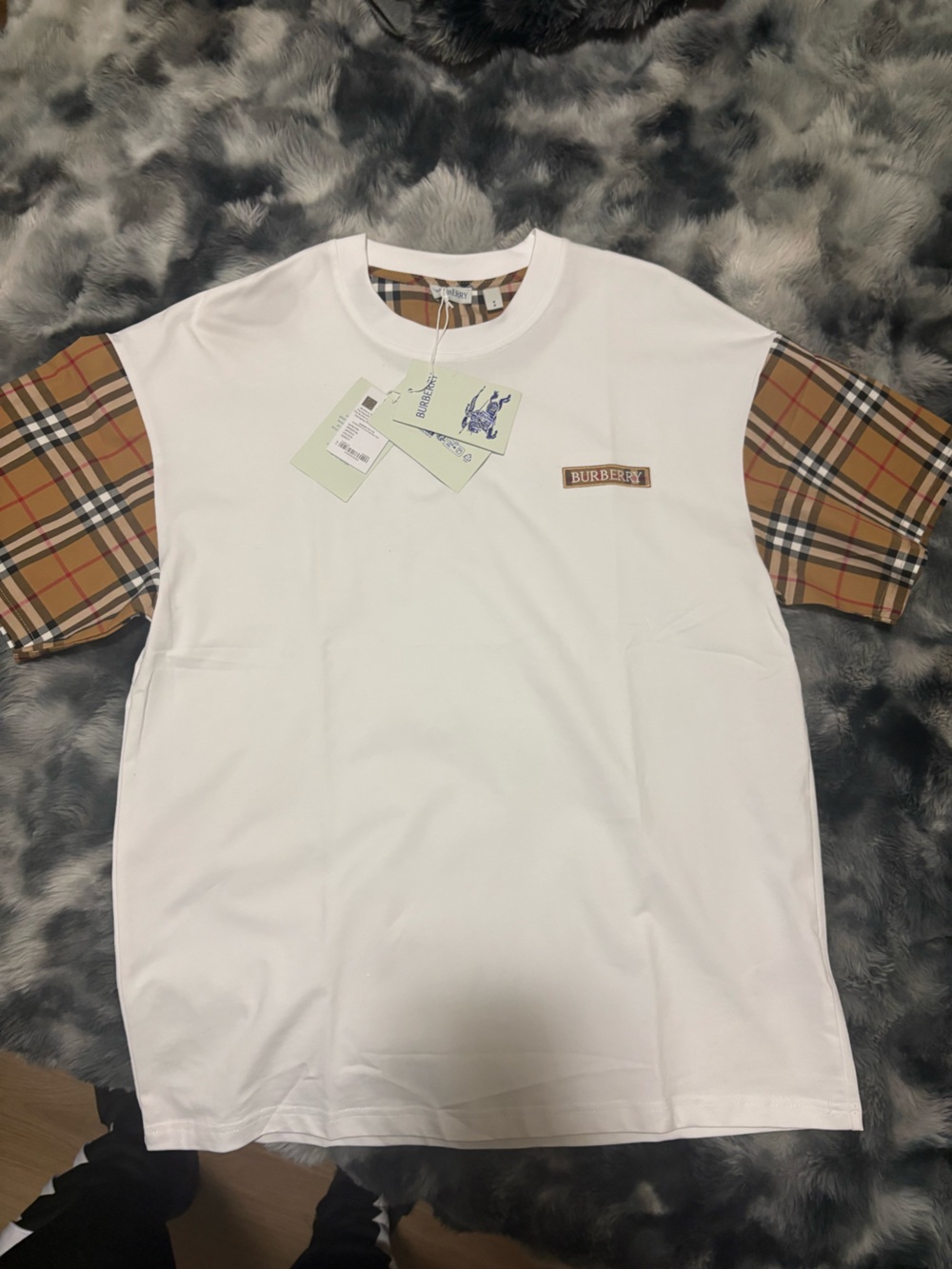 Mens White Short Sleeve Tee